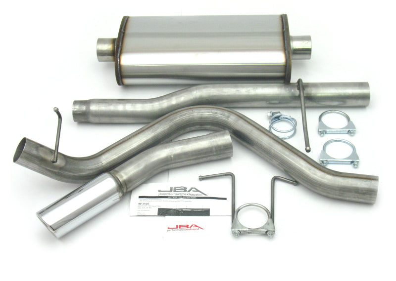 JBA 01-03 Ford F-150 Super Crew 4.6L/5.4L 409SS Pass Side Single Exit Cat-Back Exhaust - DTX Performance