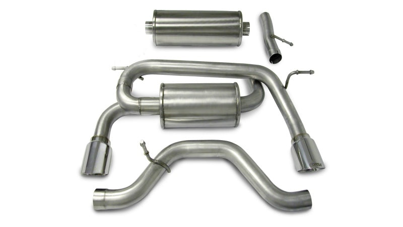 Corsa 06-08 Hummer H3 3.5L Polished Sport Cat-Back Exhaust - DTX Performance