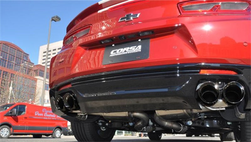 Corsa 2016 Chevrolet Camaro SS 6.2L V8 2.75in Black Xtreme Axle-Back Exhaust - DTX Performance