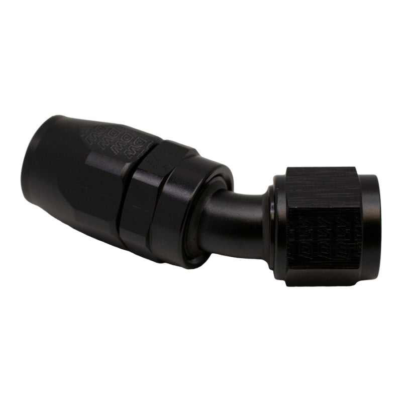 DeatschWerks 10AN Female Flare Swivel 30-Degreehose End CPE - Anodized Matte Black - DTX Performance