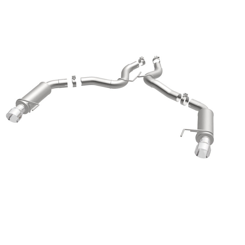 MagnaFlow Axle Back, SS, 3in, Competition, Dual Split Polished 4.5in Tip 2015 Ford Mustang GT V8 5.0 - DTX Performance