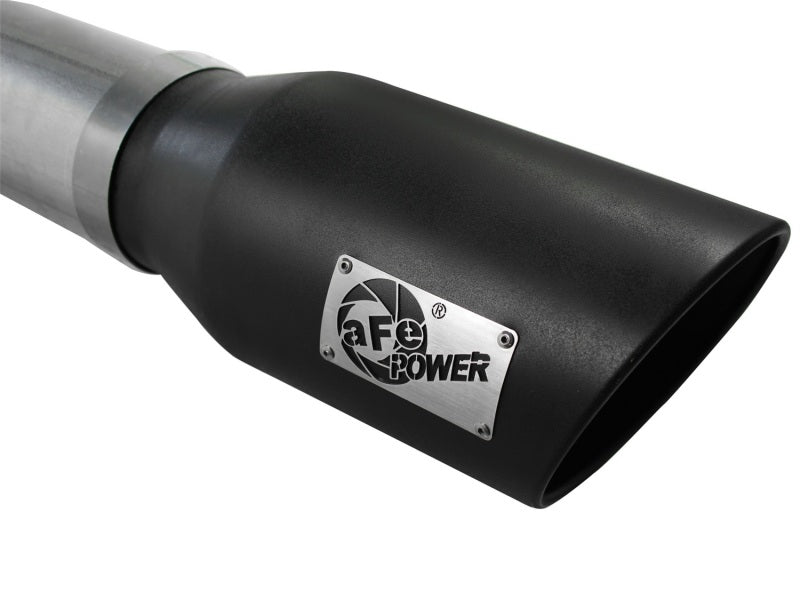 aFe Atlas Exhaust 5in DPF-Back Al Steel 07.5-10 GM Diesel Trucks V8-6.6L (td) LMM (Blk Tip) - DTX Performance