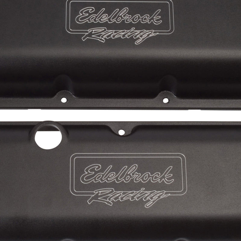 Edelbrock Valve Cover Victor Series Chevrolet 1965 and Later 396-502 V8 Low Black - DTX Performance