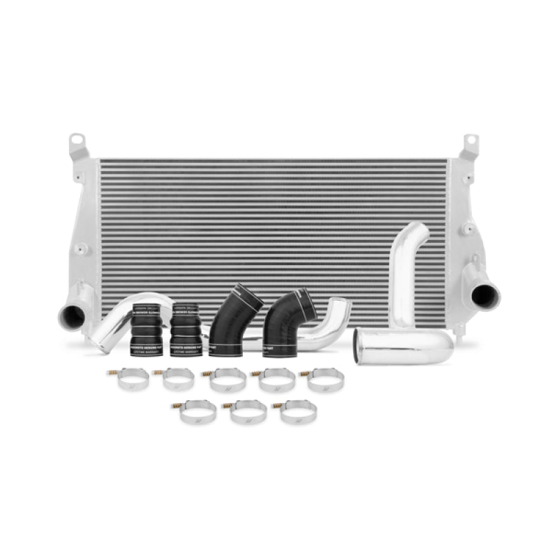 Mishimoto 02-04.5 Chevrolet 6.6L Duramax Intercooler Kit w/ Pipes (Silver) - DTX Performance