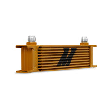 Load image into Gallery viewer, Mishimoto Universal 10 Row Oil Cooler - Gold - DTX Performance