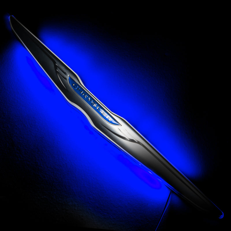 Oracle Chrysler Illuminated LED Sleek Wing - Dual Intensity - Blue - DTX Performance