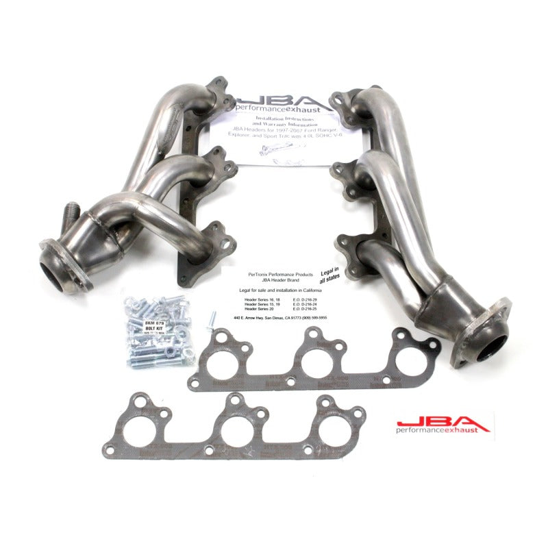 JBA 97-11 Ford Ranger 4.0L OHC w/Driver Side EGR 1-1/2in Primary Raw 409SS Cat4Ward Header - DTX Performance