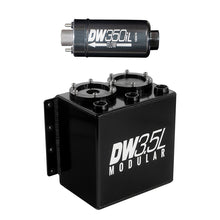 Load image into Gallery viewer, DeatschWerks 3.5L Modular Surge Tank (Incl. 1 DW350iL In-Line Fuel Pump) - DTX Performance