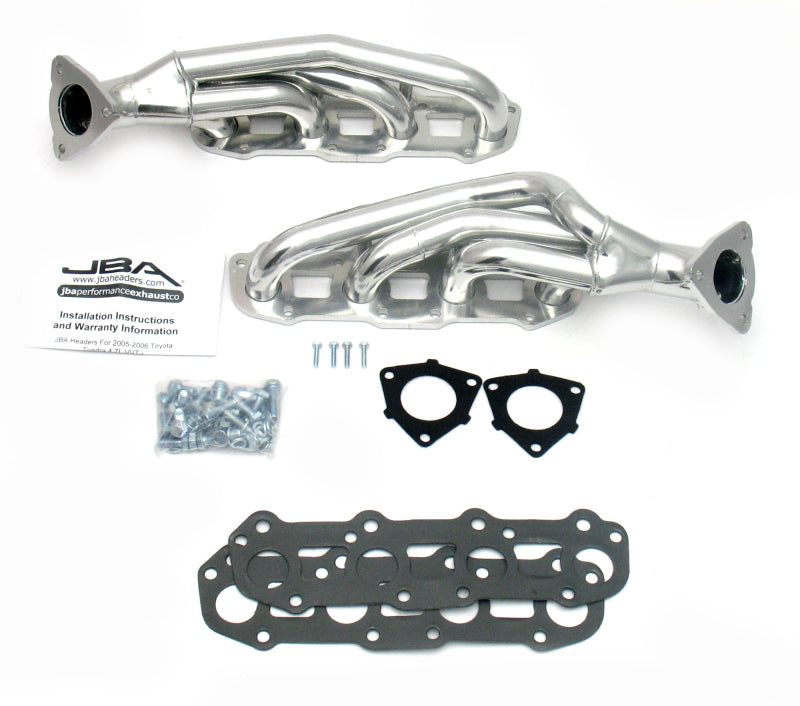 JBA 05-07 Toyota 4.7L V8 1-1/2in Primary Silver Ctd Cat4Ward Header - DTX Performance