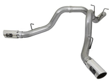 Load image into Gallery viewer, aFe Large Bore-HD 4in 409-SS DPF-Back Exhaust w/Dual Polished Tips 2017 GM Duramax V8-6.6L (td) L5P - DTX Performance