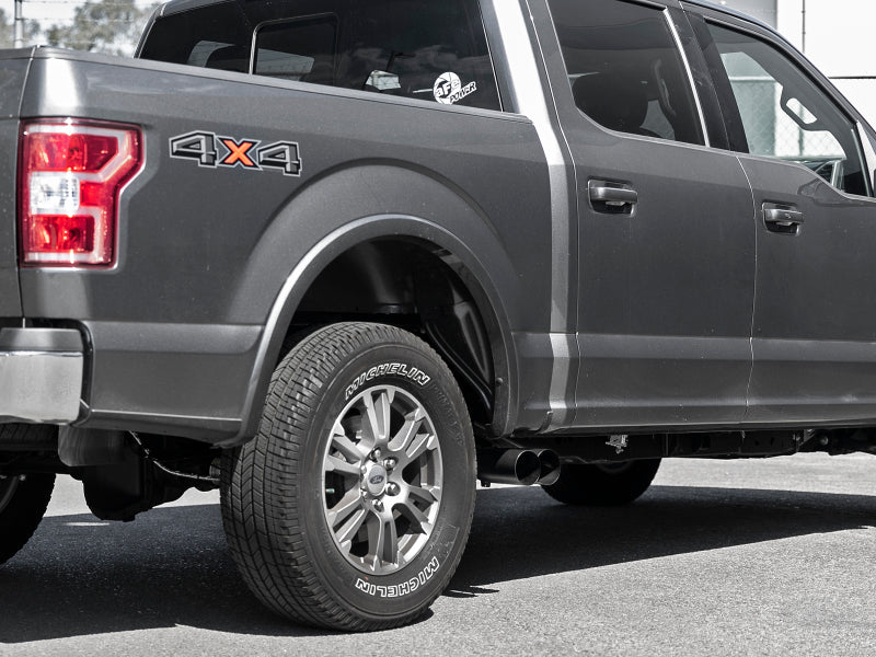 aFe Rebel DPF-Back 409 SS Exhaust System w/Dual Black Tips 18-19 Ford F-150 V6 3.0L (td) - DTX Performance