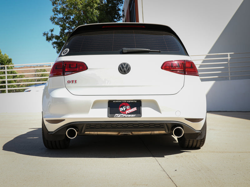 aFe MACHForce XP 3in-2.5in SS Exhaust Cat-Back 15-17 Volkswagen GTI (MKVII) L4-2.0L (t) - Polished - DTX Performance