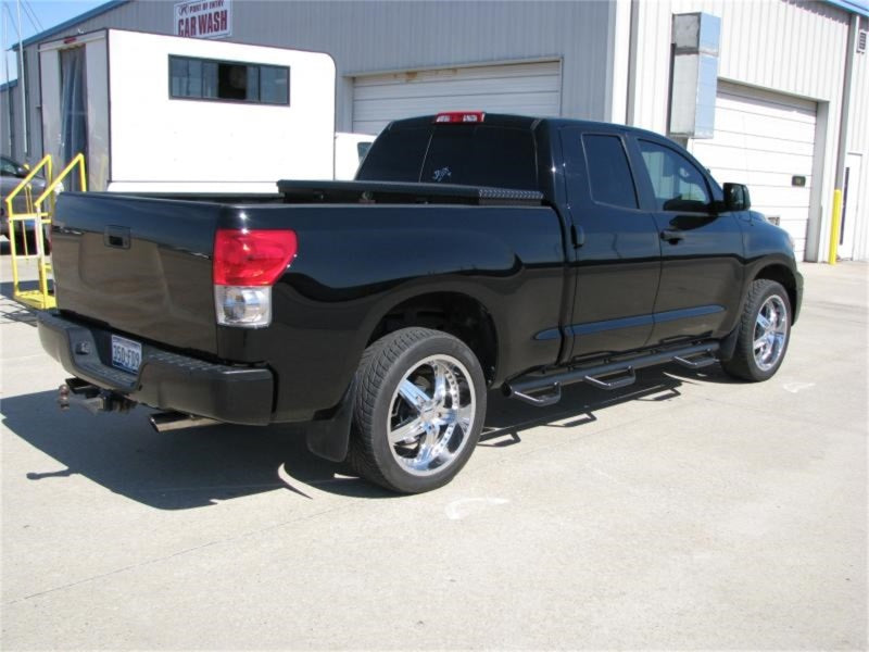 N-Fab Nerf Step 07-17 Toyota Tundra Double Cab 6.5ft Bed - Gloss Black - Bed Access - 3in - DTX Performance