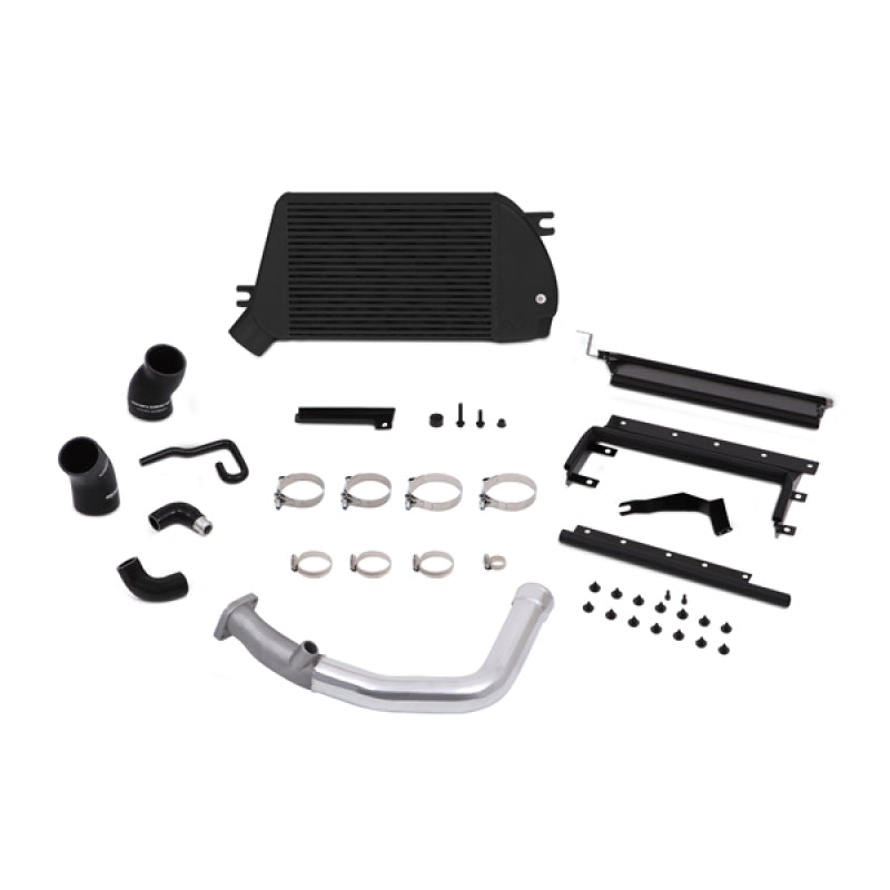 Mishimoto 2015 Subaru WRX Top-Mount Intercooler Kit - Powder Coated Black & Polished Pipes - DTX Performance