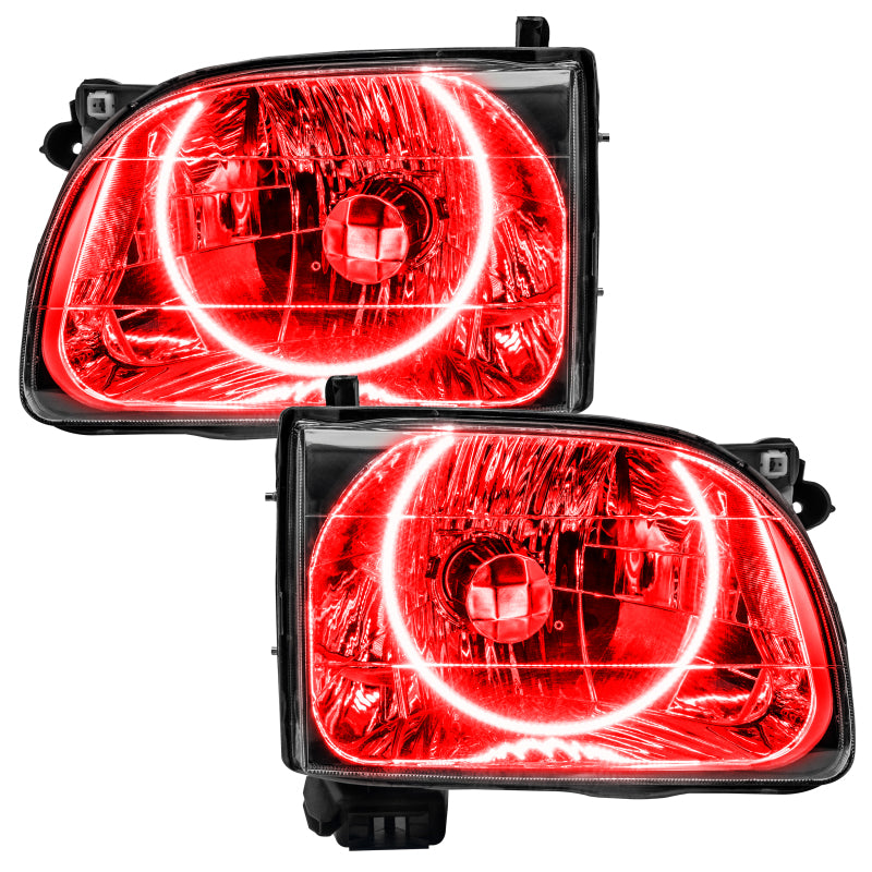 Oracle Lighting 01-04 Toyota Tacoma Pre-Assembled LED Halo Headlights -Red - DTX Performance