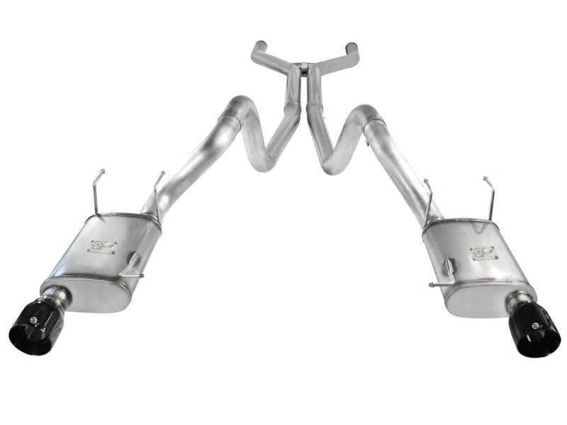 aFe MACHForce XP Cat-Back Exhaust 3in SS w/ Black Tips 11-14 Ford Mustang GT V8 5.0L - DTX Performance