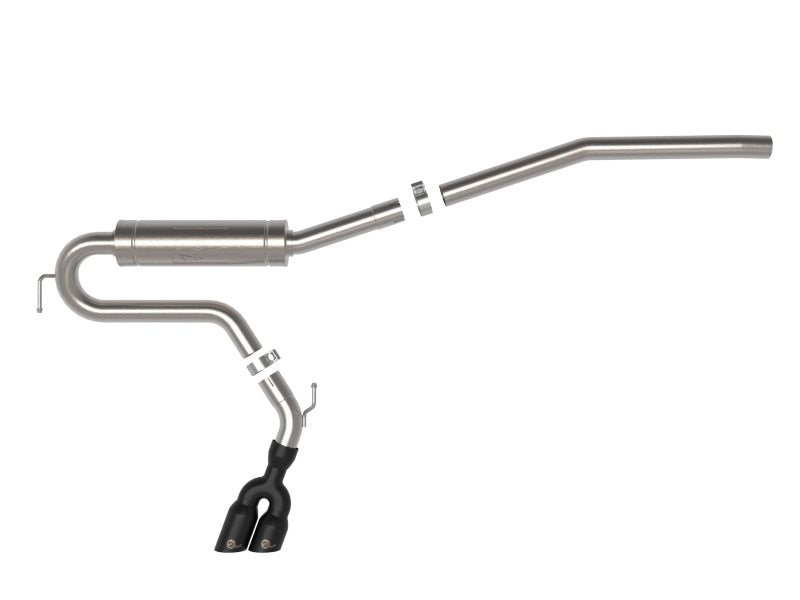 aFe Rebel Series 2.5in 409 SS Cat-Back Exhaust w/ Black Tip 2022 Ford Maverick - DTX Performance