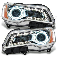 Load image into Gallery viewer, Oracle 11-14 Chrysler 300C NON HID LED Halo Headlights Chrome Housing - Green - DTX Performance