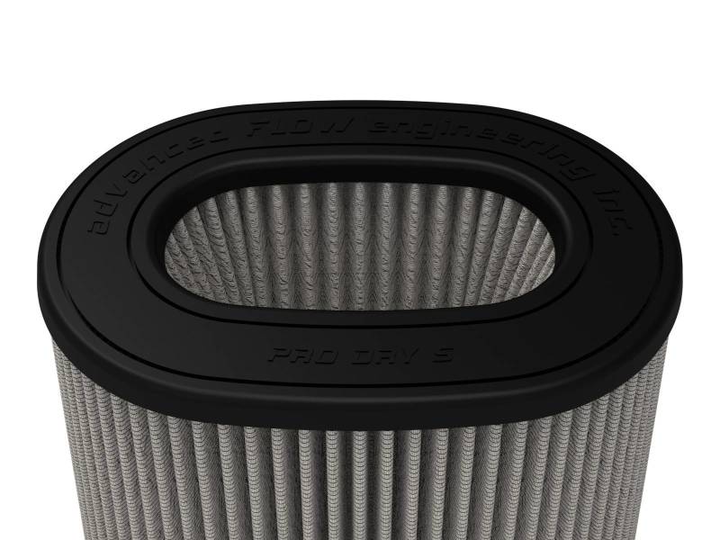 aFe MagnumFLOW Pro DRY S Air Filter (6-3/4 x 4-3/4)in F x (8-1/2 x 6-1/2)in B x (7-1/4 x 5)in T - DTX Performance