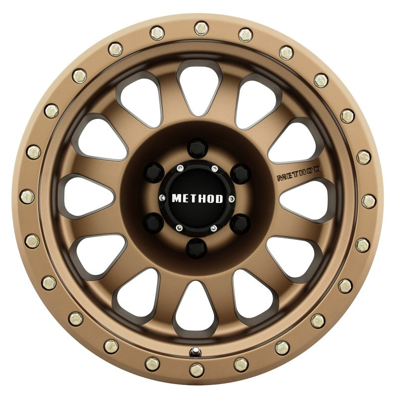 Method MR304 Double Standard 16x8 0mm Offset 6x5.5 108mm CB Method Bronze Wheel - DTX Performance