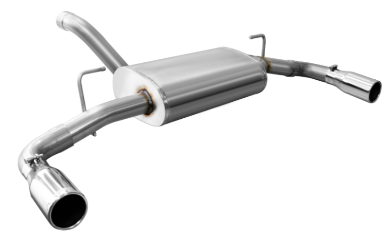 Corsa 18+ Jeep Wrangler JL 2.5in Dual Rear Exit Polished Tips Sport Axle-Back Exhaust - DTX Performance