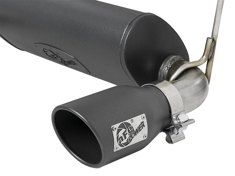 aFe Rebel Series 2.5in 304 SS Cat-Back Exhaust w/ Black Tips 2018+ Jeep Wrangler (JL) V6 3.6L - DTX Performance