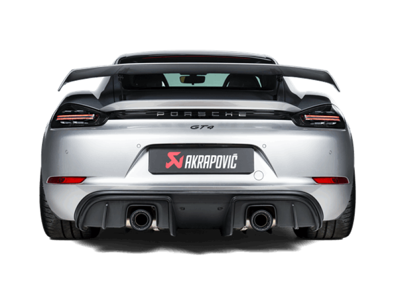 Akrapovic 2020+ Porsche Cayman GT4 (718) Slip-On Race Line (Titanium) (Req Tips / Option 2) - DTX Performance