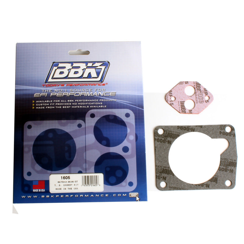 BBK 94-95 Mustang 5.0 65 70mm Throttle Body Gasket Kit - DTX Performance