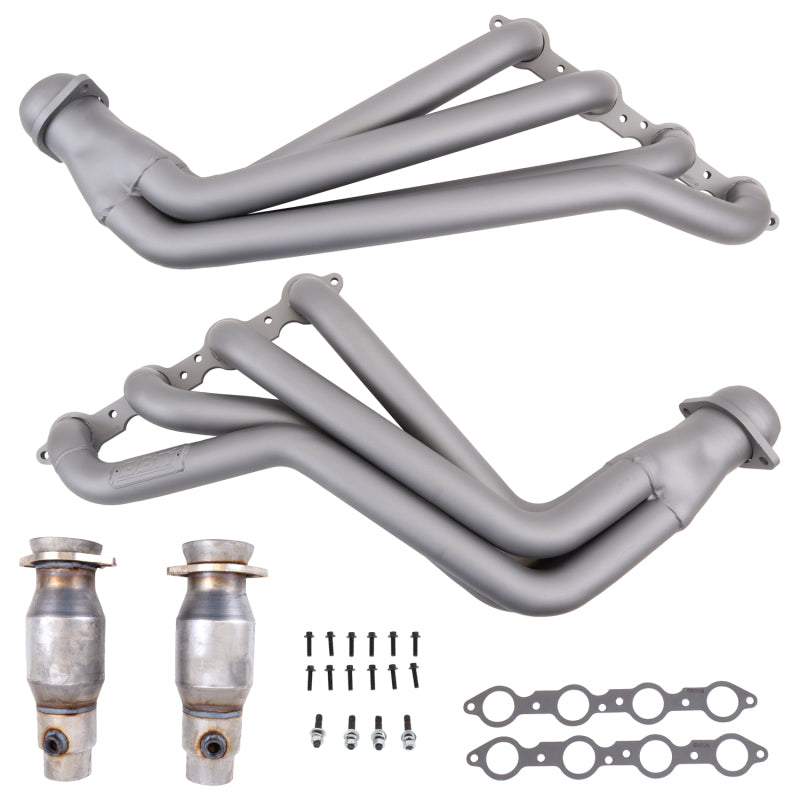 BBK 2010-15 Camaro Ls3/L99 1-7/8 Full-LenGTh Headers W/ High Flow Cats (Titanium Ceramic) - DTX Performance