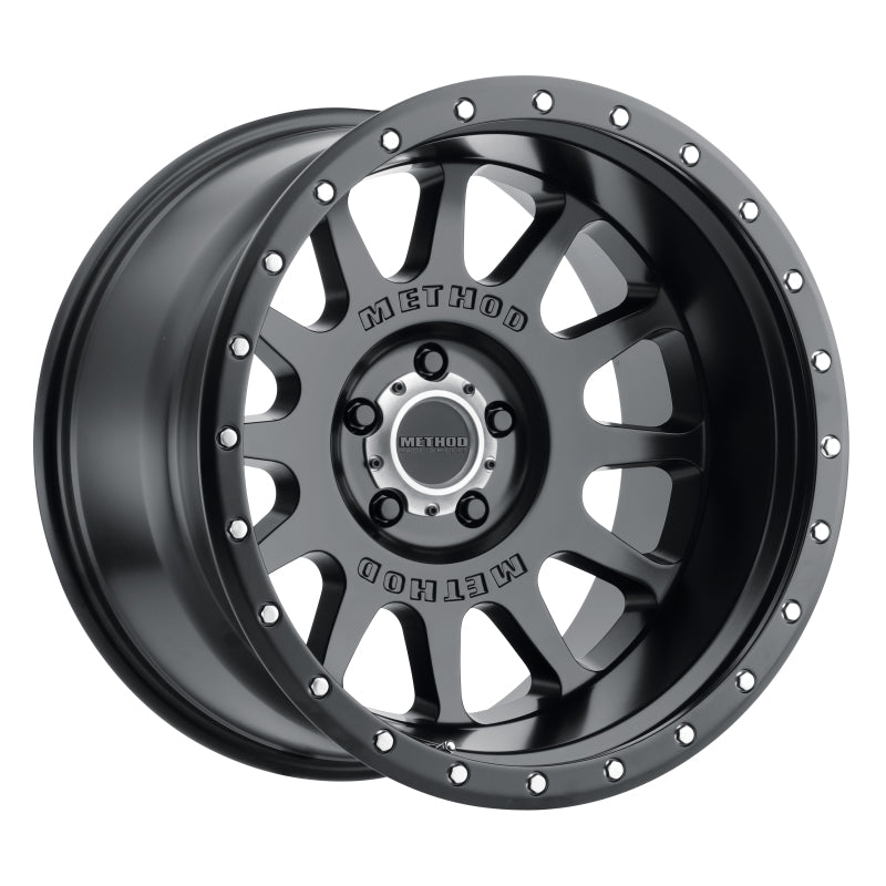 Method MR605 NV 20x9 -12mm Offset 5x5 71.5mm CB Matte Black Wheel - DTX Performance