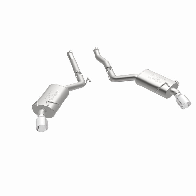 MagnaFlow Axle-Back Stainless Dual Split 4in Polished Tips 10-15 Chevrolet Camaro Convert. 3.6L V6 - DTX Performance