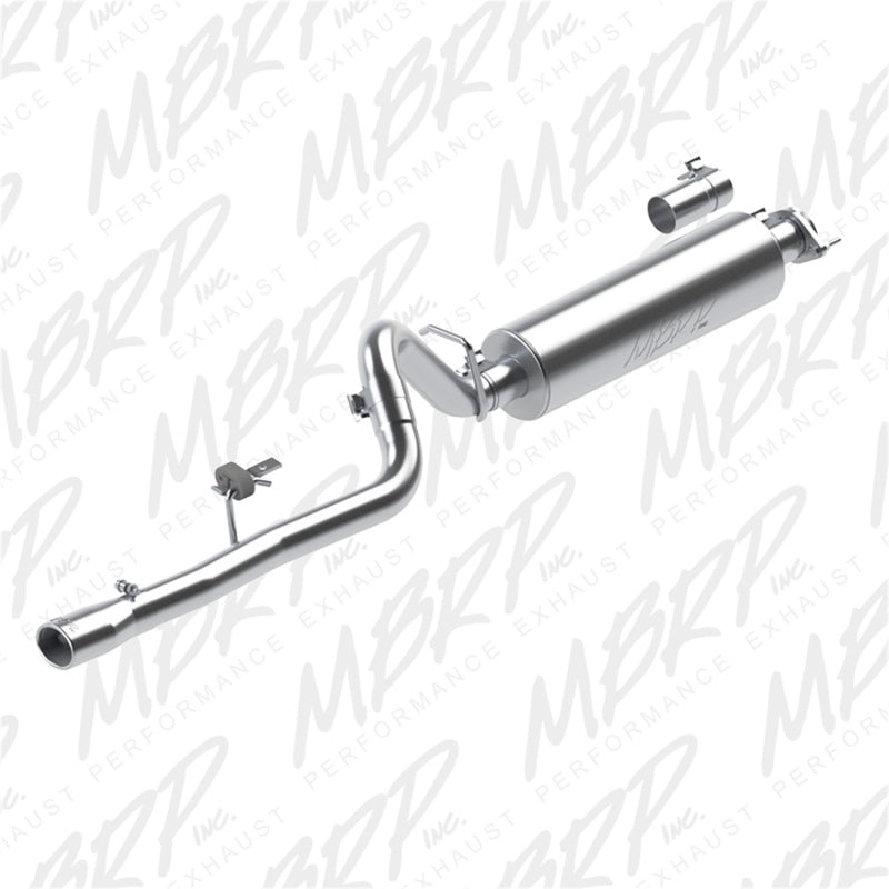 MBRP 86-00 Jeep 2.5L Cherokee 2.5in Cat Back Single T409 - DTX Performance