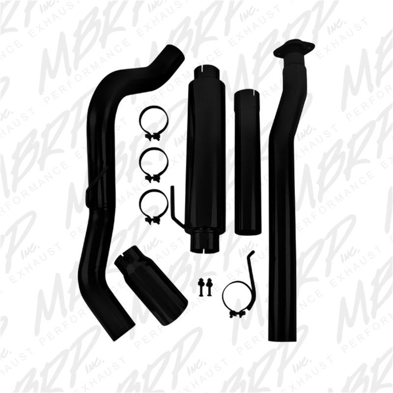 MBRP 11-14 Ford F-150 3.5L V6 EcoBoost 4in Cat-Back Single Side AL Exhaust System - Black - DTX Performance