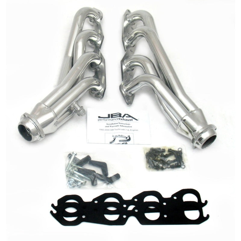 JBA 96-00 GM Truck 7.4L Voretc w/o A.I.R. 1-3/4in Primary Silver Ctd Cat4Ward Header - DTX Performance