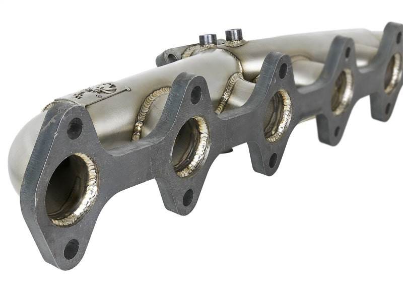 aFe Twisted Steel Header Turbo Manifold (T3) 98.5-02 Dodge Diesel Trucks L6 5.9L (td) - DTX Performance