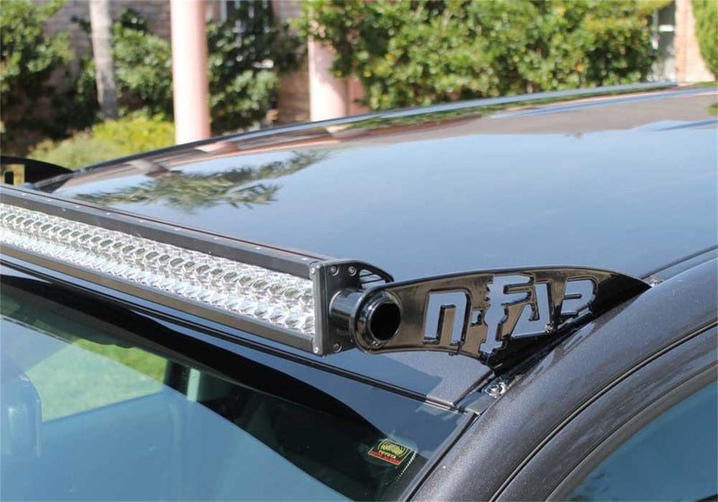 N-Fab Roof Mounts 09-17 Dodge Ram 2500/3500 10-14 1500 - Gloss Black - 49 Series - DTX Performance