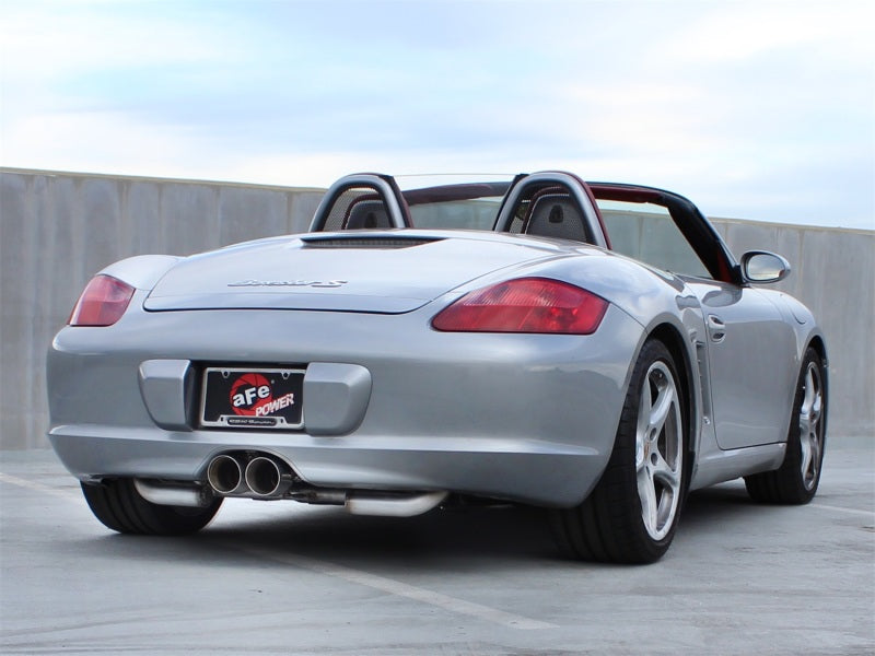 aFe ELITE 05-12 Porsche Boxster S (987.1-987.2) H6 3.4L 304SS Dual Cat-Back w/Dual Polished Tip Exht - DTX Performance