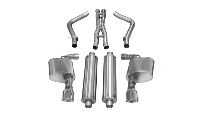 Corsa 12-13 Dodge Charger SRT-8 6.4L V8 Polished Xtreme Cat-Back Exhaust - DTX Performance