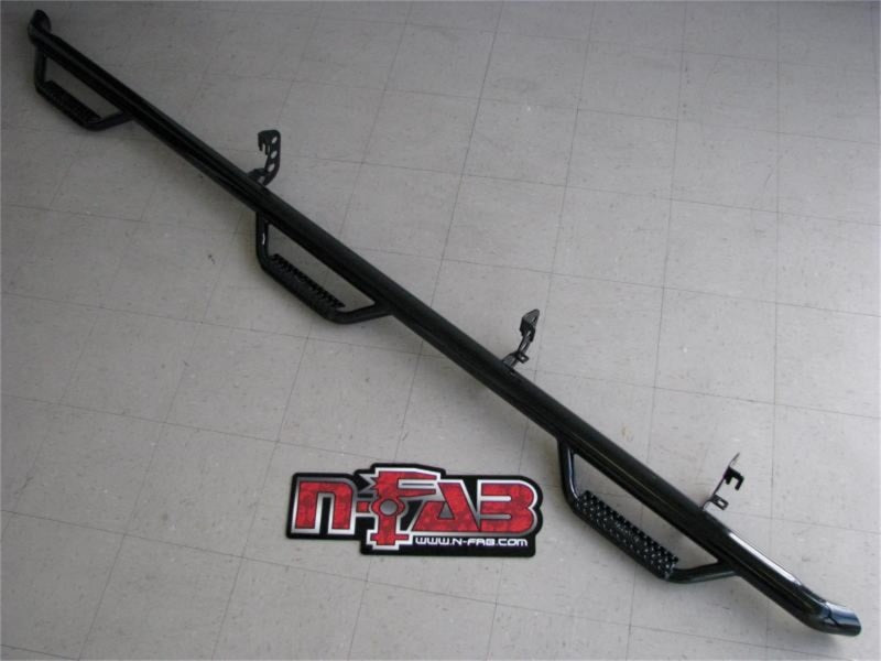 N-Fab Nerf Step 16-17 Toyota Tacoma Double Cab 6ft Bed - Tex. Black - Bed Access - 2in - DTX Performance