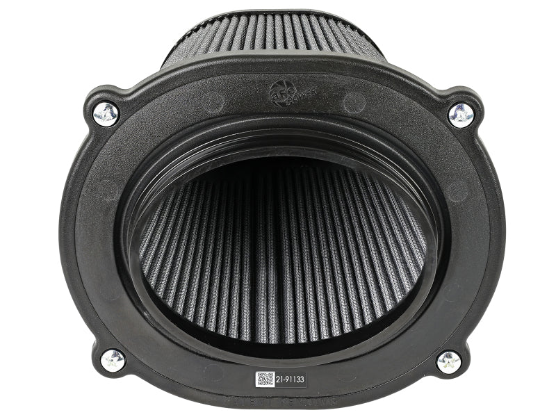 aFe Quantum Pro DRY S Air Filter Inverted Top - 5.5inx4.25in Flange x 9in Height - Dry PDS - DTX Performance