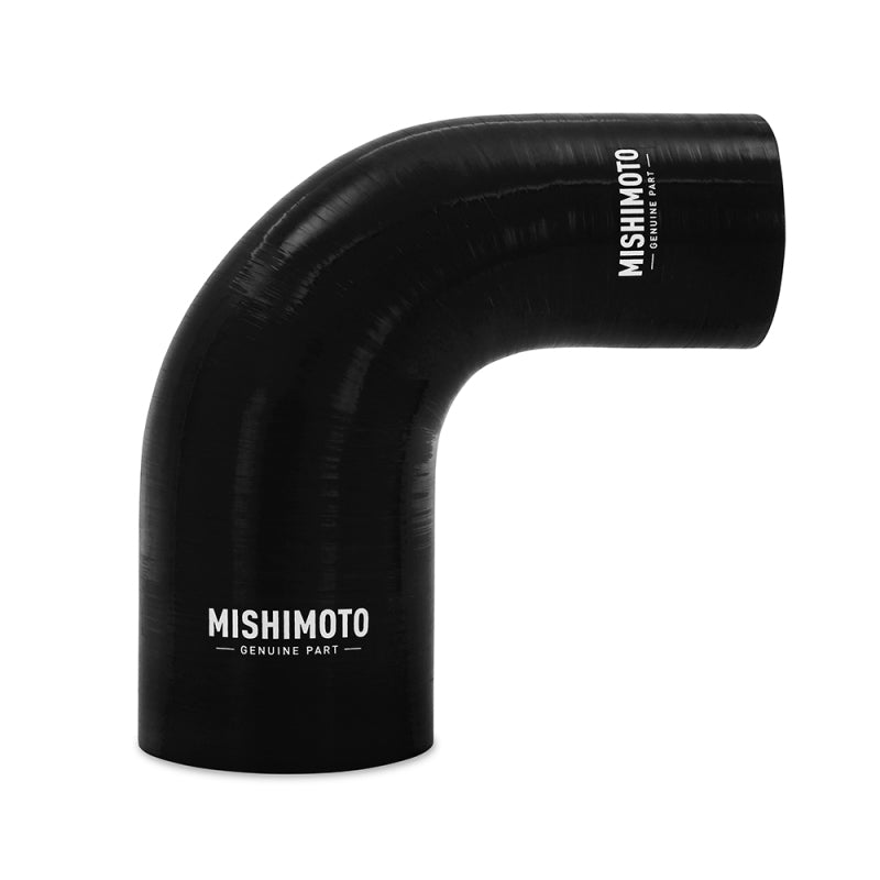 Mishimoto Silicone Reducer Coupler 90 Degree 2.25in to 3in - Black - DTX Performance