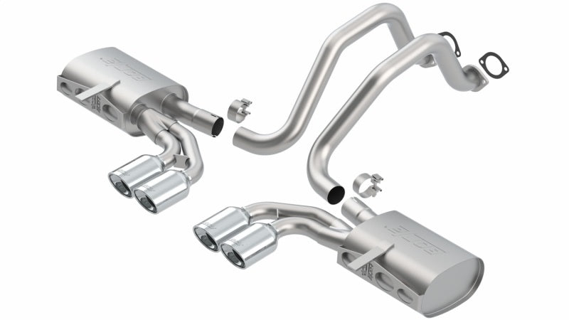 Borla 97-04 Chevrolet Corvette 5.7L 8cyl Touring SS Catback Exhaust - DTX Performance