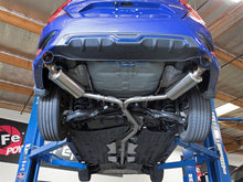 Load image into Gallery viewer, aFe POWER Takeda 16-17 Honda Civic I4-1.5L (t) 2.5-2.25in 304 SS CB Dual-Exit Exhaust Blue Tips - DTX Performance