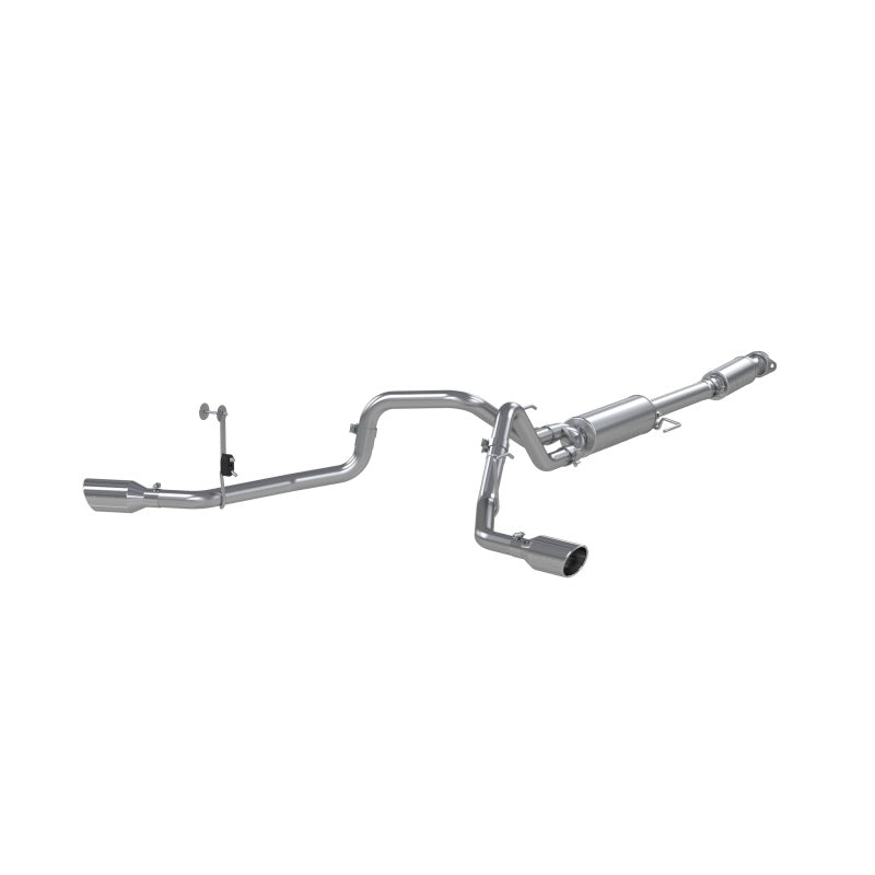 MBRP 2021+ Ford F150 2.7L/3.5L/5.0L 3in Aluminized Steel Cat-Back 2.5in Dual Split Side Exhaust - DTX Performance