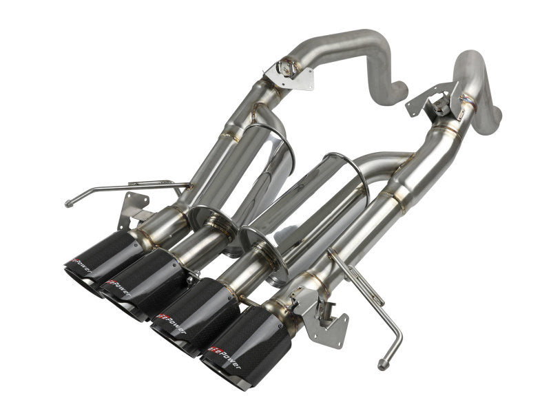 aFe MACH Force-Xp Axle-Back Exhaust System w/ Carbon Fiber Tips Chevrolet Corvette (C7) 14-19 6.2L - DTX Performance