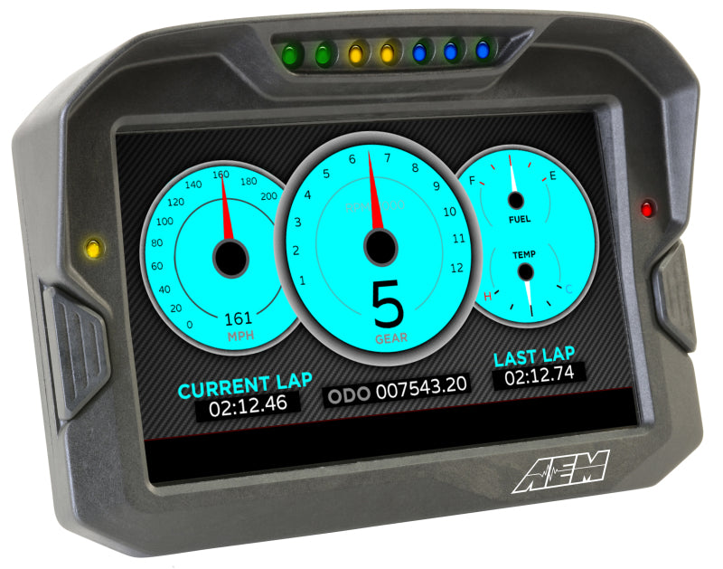 AEM CD-7 Non Logging Race Dash Carbon Fiber Digital Display (CAN Input Only) - DTX Performance