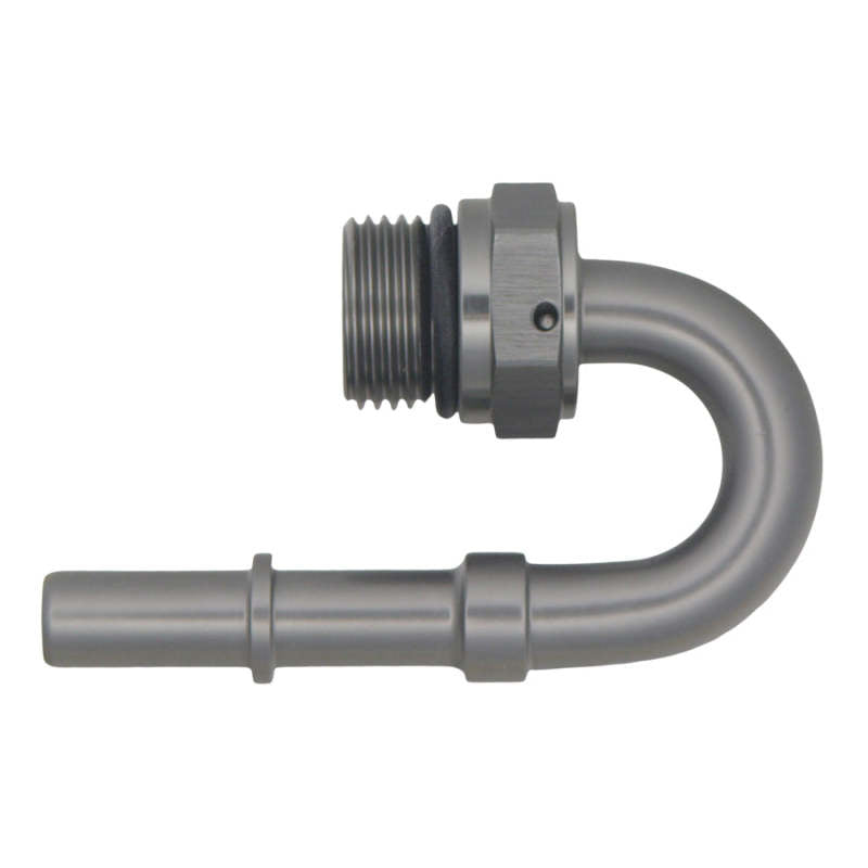 DeatschWerks 8AN ORB Male to 3/8IN Male EFI Quick Connect Adapter 180 Deg. - DTX Performance