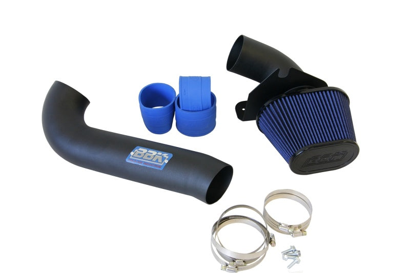 BBK 86-93 Mustang 5.0 Cold Air Intake Kit - Fenderwell Style - Blackout Finish - DTX Performance