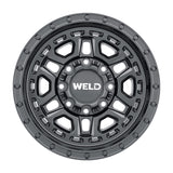 Weld Off-Road W119 17X9 Crux 5X114.3 5X127 ET00 BS5.00 Satin Black 78.1