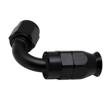 Load image into Gallery viewer, DeatschWerks 6 AN Female Flare Swivel 120-Degree Hose End PTFE - Anodized Matte Black - DTX Performance